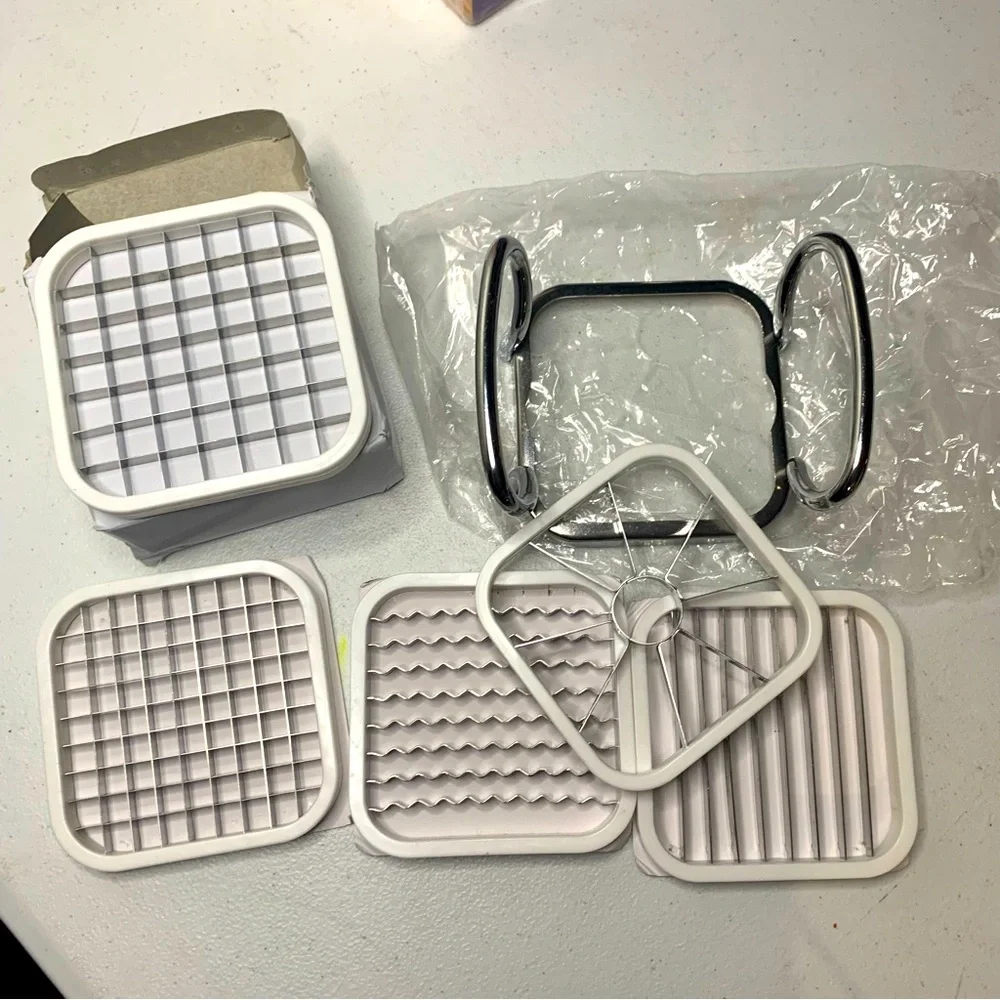 5 in 1 s Slicer and Cutter Stainless Steel Fruit & Vegetable